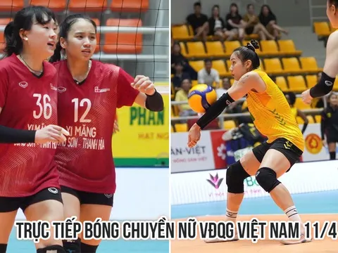Link xem trực tiếp bóng chuyền nữ Việt Nam VĐQG hôm nay 11/4: VTV Bình Điền Long An áp sát ngôi đầu?