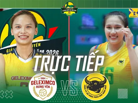 Trực tiếp bóng chuyền nữ Việt Nam VĐQG hôm nay 11/4 - Link xem Geleximco Hưng Yên vs VTV B.Đ Long An