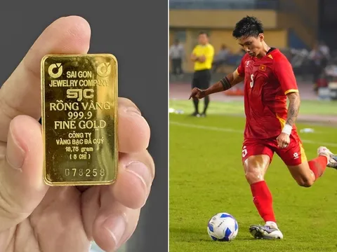 Giá vàng mới nhất 13/4: Vàng SJC giảm sâu; Giá trị của Đoàn Văn Hậu giảm gần 27 cây vàng