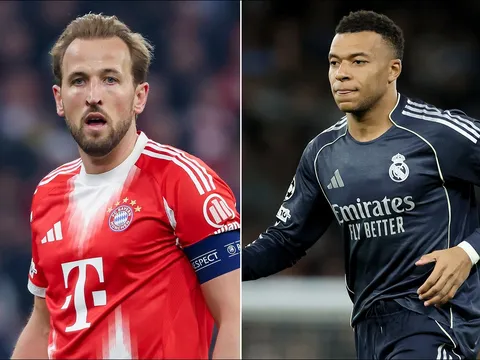 Kết quả Bayern Munich vs Real Madrid: 'Hùm xám' tái hiện kỳ tích 8-2, Mbappe lu mờ trước Harry Kane?