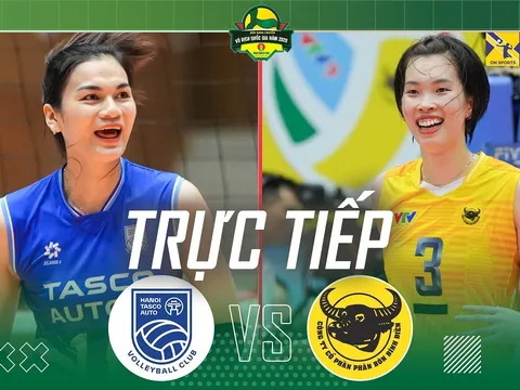 Trực tiếp bóng chuyền nữ Việt Nam VĐQG hôm nay 16/4 - Link xem Hà Nội Tasco Auto vs VTV B.Đ Long An
