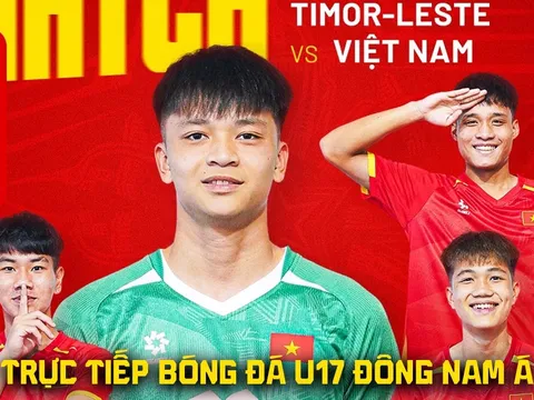 Trực tiếp bóng đá U17 Việt Nam vs U17 Timor Leste hôm nay 16/4 - Link trực tiếp U17 Đông Nam Á 2026