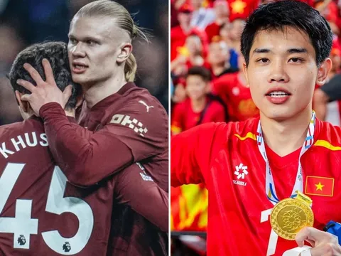 Đình Bắc nhận vinh dự lớn, ngôi sao của ĐT Việt Nam bất ngờ 'chung mâm' với trụ cột Man City