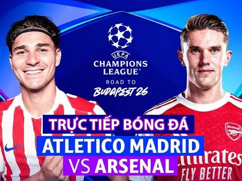 Xem trực tiếp Atletico Madrid vs Arsenal hôm nay 30/4 ở đâu, kênh nào? Link trực tiếp bán kết Cúp C1
