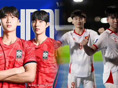 Lịch phát sóng trực tiếp bóng đá U17 Việt Nam đấu U17 Hàn Quốc - VCK U17 châu Á 2026