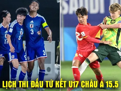 Lịch thi đấu VCK U17 châu Á 2026 hôm nay 15/5: Nhật Bản thắng dễ; U17 Việt Nam gặp Australia khi nào?
