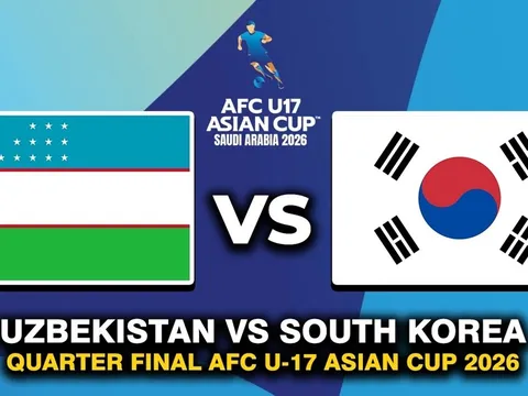 Kết quả bóng đá U17 Uzbekistan vs U17 Hàn Quốc - VCK U17 châu Á 2026: Kịch bản khó tin