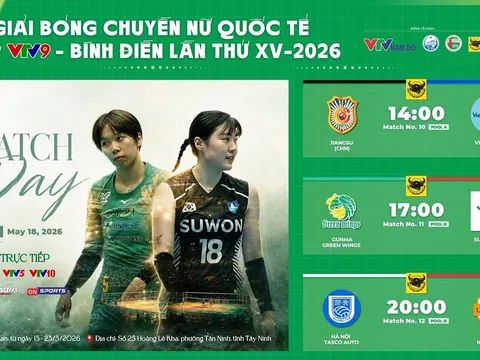 Xem trực tiếp bóng chuyền Cúp VTV9 - Bình Điền 2026 ở đâu, kênh nào? Link trực tiếp bóng chuyền nữ