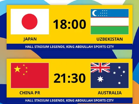 AFC trực tiếp Bán kết U17 châu Á 2026: U17 Nhật Bản vs U17 Uzbekistan; U17 Trung Quốc đấu U17 Australia