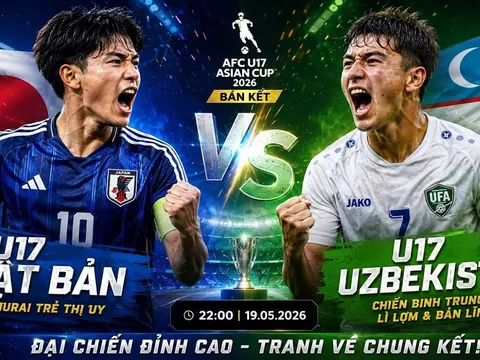 TRỰC TIẾP bóng đá U17 Nhật Bản vs U17 Uzbekistan - VCK U17 châu Á 2026 - Link trực tiếp U17 Nhật Bản