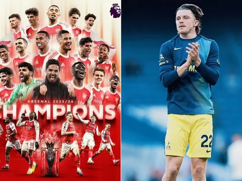 Bảng xếp hạng Ngoại hạng Anh mới nhất 20/5: Arsenal vô địch; Tottenham đặt một chân xuống hạng
