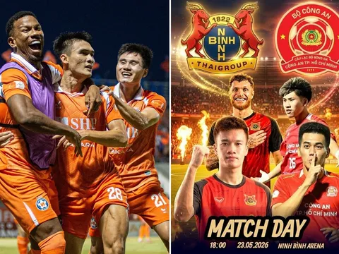 Lịch thi đấu bóng đá Việt Nam hôm nay 23/5: Hoàng Đức đối đầu Tiến Linh; Cuộc đua trụ hạng V.League ngã ngũ