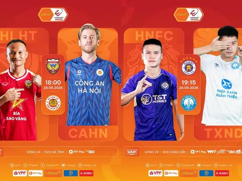 Lịch thi đấu bóng đá Việt Nam hôm nay 24/5: Bảng xếp hạng V.League có biến lớn, Công Phượng lên hạng?