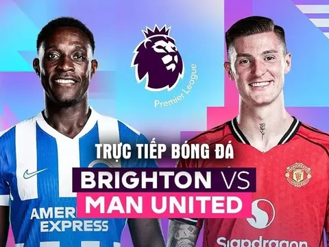 Xem trực tiếp bóng đá Brighton vs Man Utd ở đâu, kênh nào? Link xem trực tiếp Ngoại hạng Anh vòng 38