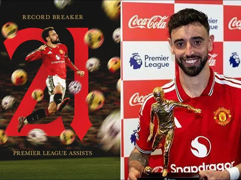 Bằng chứng không thể chối cãi, kỷ lục kiến tạo của Bruno Fernandes bị BTC Ngoại hạng Anh hủy bỏ?