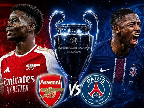 Chung kết C1 Arsenal vs PSG diễn ra mấy giờ, ở đâu? Kênh phát sóng trực tiếp CK Champions League