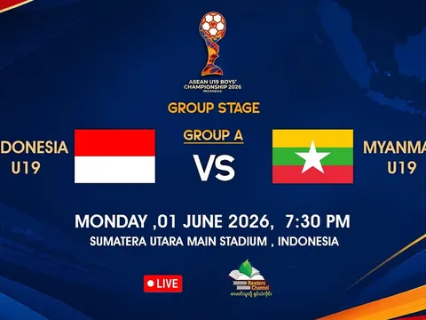 Kết quả bóng đá U19 Indonesia vs U19 Myanmar - VCK U19 Đông Nam Á 2026: U19 Việt Nam hưởng lợi lớn
