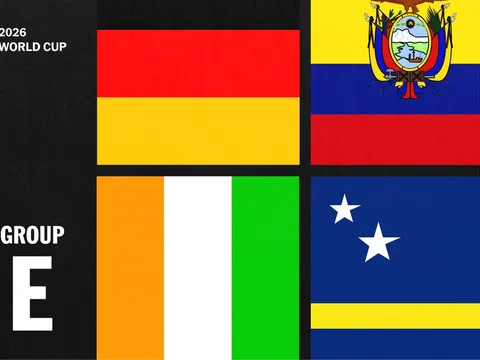 Bảng xếp hạng VCK World Cup 2026 mới nhất- Bảng E: ĐT Đức thị uy sức mạnh; Amad Diallo tạo địa chấn?