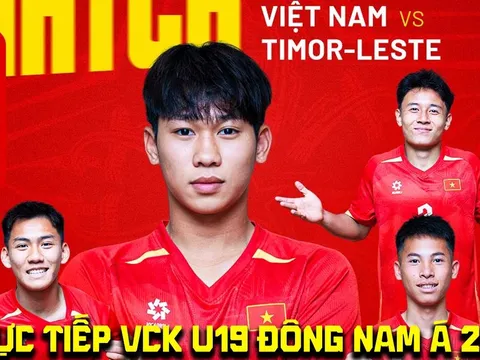Trực tiếp bóng đá U19 Việt Nam vs U19 Timor Leste 16h ngày 1/6 - Link xem trực tiếp U19 Đông Nam Á
