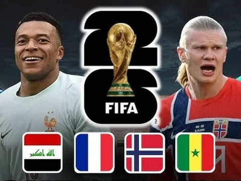 Bảng xếp hạng VCK World Cup 2026 mới nhất - Bảng I: ĐT Pháp chễm trệ top 1; Na Uy bị loại sớm?