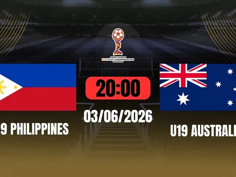 Lịch thi đấu U19 Đông Nam Á 2026 hôm nay 3/6: U19 Philippines đấu U19 Australia
