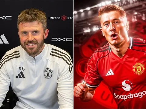 HLV Michael Carrick được hiến kế, Man Utd kích hoạt 'bom tấn' Robert Lewandowski trong 48h tới?