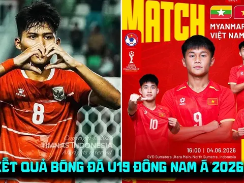 Kết quả bóng đá U19 Đông Nam Á hôm nay 4/6: Indonesia đại thắng, U19 Việt Nam mất ngôi đầu BXH?