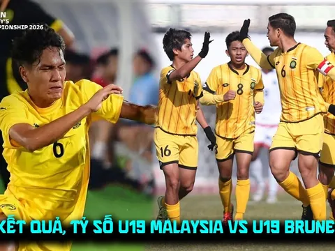 Kết quả, tỷ số U19 Malaysia vs U19 Brunei 5/6 - VCK U19 Đông Nam Á 2026: U19 Việt Nam nhận tin vui
