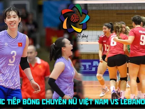 Xem trực tiếp bóng chuyền nữ Việt Nam đấu Lebanon ở đâu, kênh nào? Link phát sóng AVC Cup 2026