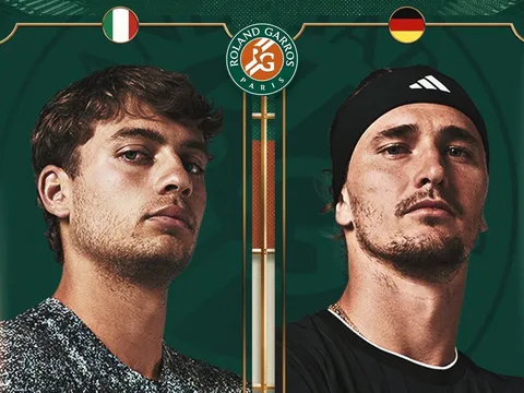 VTV trực tiếp tennis Flavio Cobolli vs Alexander Zverev - Link xem Chung kết Roland Garros 2026