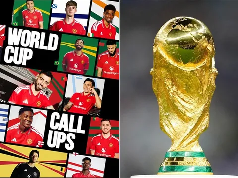 Lịch thi đấu World Cup 2026 của cầu thủ Man Utd: Bruno Fernandes và Casemiro chắc suất đá chính