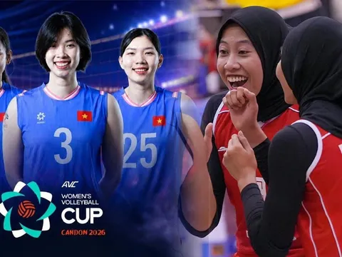 TRỰC TIẾP bóng chuyền Việt Nam vs Indonesia hôm nay 8/6: Link xem trực tiếp bóng chuyền nữ AVC Cup 2026
