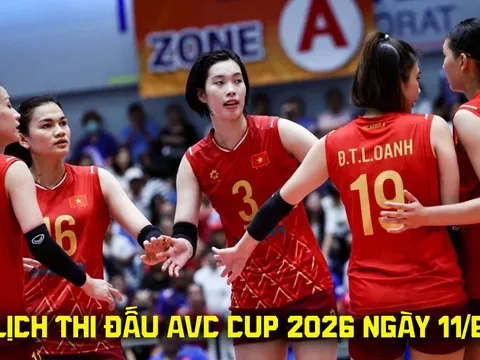 Lịch thi đấu AVC Cup 2026 mới nhất 11/6: Tuyển bóng chuyền nữ Việt Nam thắng dễ đại diện Tây Á?
