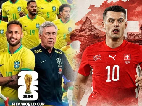 Lịch phát sóng trực tiếp bóng đá World Cup 2026 trên VTV mới nhất 14/6: Brazil, Thụy Sĩ khởi đầu thuận lợi?