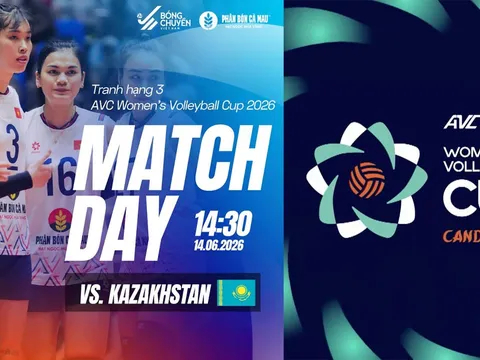 Lịch thi đấu bóng chuyền hôm nay 14/6 - Lịch phát sóng tuyển bóng chuyền nữ Việt Nam vs Kazakhstan AVC Cup