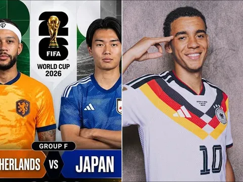 Lịch thi đấu bóng đá World Cup 2026 hôm nay 14/6: Tâm điểm Hà Lan đại chiến Nhật Bản; ĐT Đức ra quân