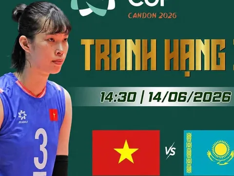 Link xem TRỰC TIẾP bóng chuyền nữ Việt Nam đấu Kazakhstan hôm nay 14/6 - Kênh phát sóng AVC Cup 2026 mới nhất