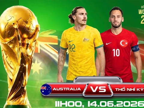 TRỰC TIẾP bóng đá Australia vs Thổ Nhĩ Kỳ, 11h00 ngày 14/6 - World Cup 2026: Đại diện châu Á tạo cú sốc lớn?