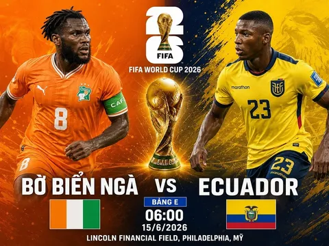 VTV trực tiếp bóng đá World Cup 2026 hôm nay 15/6 - Link xem trực tiếp Bờ Biển Ngà vs Ecuador