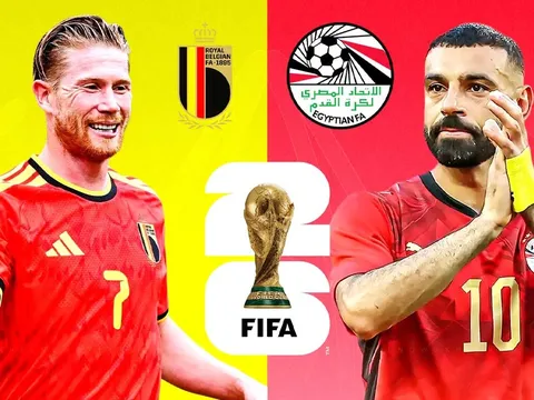 Siêu máy tính dự đoán Kết quả Bỉ vs Ai Cập 2h ngày 16/6 - World Cup 2026: Salah nhận 'gáo nước lạnh'