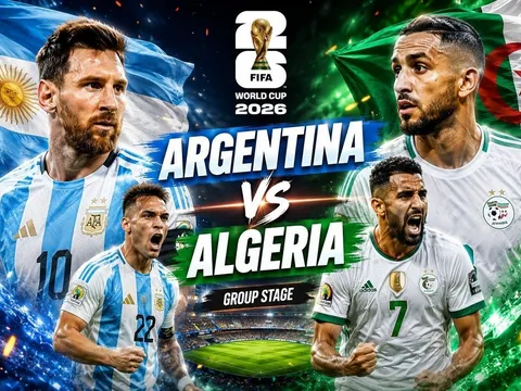Siêu máy tính dự đoán kết quả Argentina vs Algeria - World Cup 2026: Messi chịu áp lực lớn