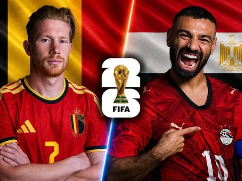 VTV trực tiếp bóng đá Bỉ vs Ai Cập - Link xem trực tiếp World Cup 2026 hôm nay 16/6