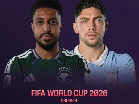 Kết quả bóng đá Ả Rập Xê Út vs Uruguay - Bảng H World Cup 2026: Đội bóng châu Á tạo 'địa chấn'?