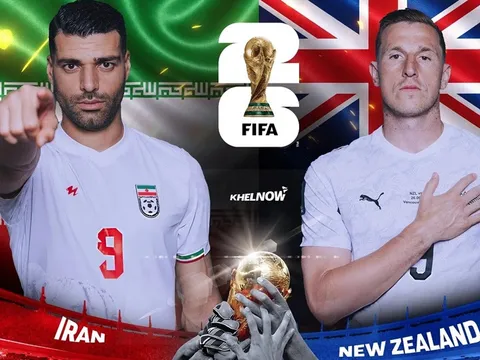 Link xem TRỰC TIẾP bóng đá Iran vs New Zealand 08h00 ngày 16/6 - VTV6 phát sóng trực tiếp World Cup 2026 hôm nay