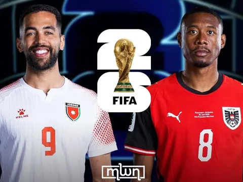 Dự đoán tỷ số Áo vs Jordan, 11h00 hôm nay 17/6 - World Cup 2026: Bại tướng của ĐT Việt Nam gây sốt