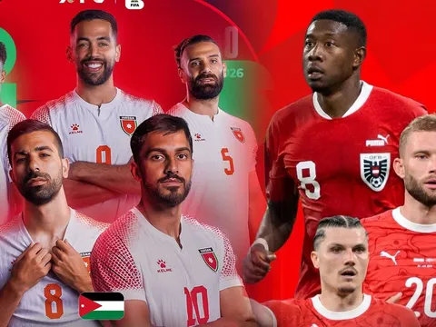 Kết quả bóng đá ĐT Áo vs ĐT Jordan - World Cup 2026: Siêu phẩm xuất hiện, đại diện châu Á gặp khó