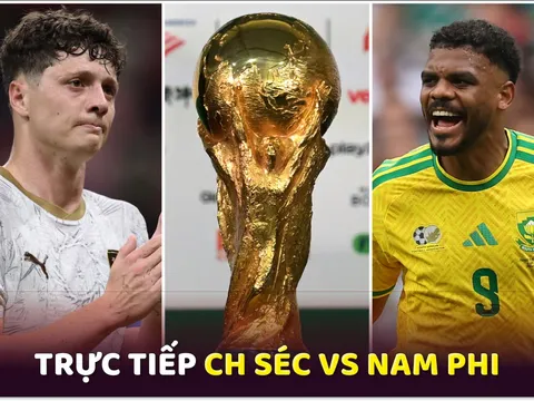 Trực tiếp bóng đá CH Séc vs Nam Phi, 23h ngày 18/6 - Link xem trực tiếp World Cup 2026 trên VTV3 HD