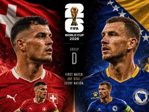 Trực tiếp bóng đá Thụy Sĩ vs Bosnia, 2h ngày 19/6 - Link xem trực tiếp World Cup 2026 trên VTV6 HD
