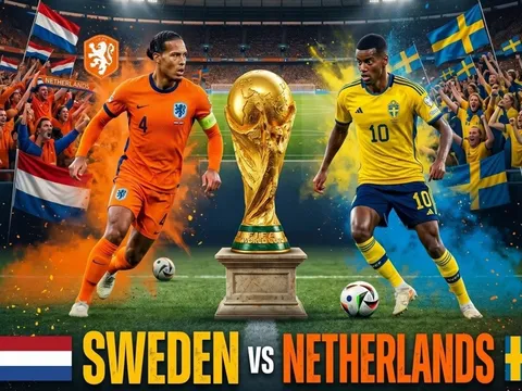 VTV trực tiếp bóng đá Hà Lan vs Thụy Điển - Link xem trực tiếp World Cup 2026 hôm nay 21/6