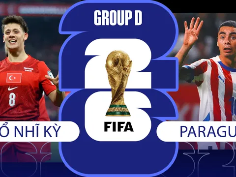 TRỰC TIẾP bóng đá Thổ Nhĩ Kỳ vs Paraguay, 10h00 ngày 20/6 - Link xem trực tiếp World Cup 2026 trên VTV6